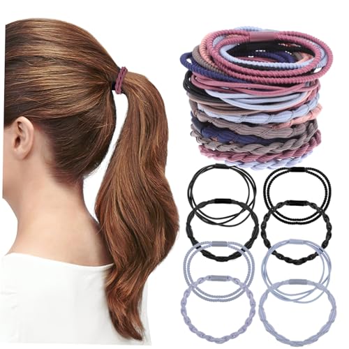 BESTYASH 24stücke Geflochtene Elastische Haarbänder Damenaccessoires Haargummis Für Kleine Mädchen Haaraccessoires Für Mädchen Gummibänder Für Haare von BESTYASH