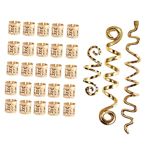 BESTYASH 28 Stück Dreadlock Schmuck Teiliges Spiralförmige Haarspangen für Damen Haaraccessoires für Zöpfe und Dreadlocks für Partys und Hochzeiten Glatte Oberfläche Bequem und von BESTYASH