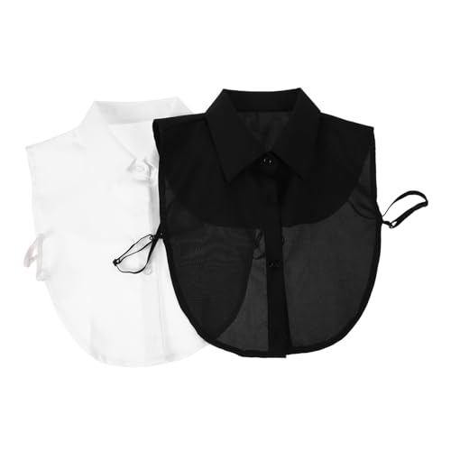 BESTYASH Abnehmbarer Falscher Kragen Für Herrenhemden Spitzkragen Für Bluse von BESTYASH