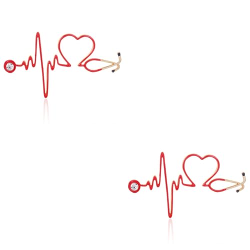 BESTYASH 2St -Brosche Rucksacknadel Hutnadel Krankenschwester-Stift Stethoskop-Brosche Broschen dekorative Anstecknadel für Rucksäcke Anstecknadel aus Schalbrosche von BESTYASH