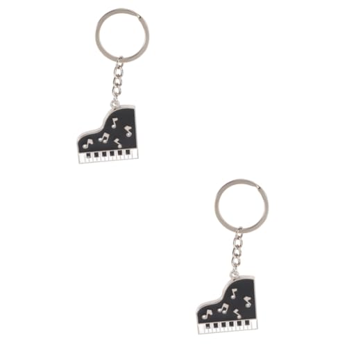 BESTYASH 2St Klavier schlüsselanhänger süßer Schlüsselanhänger kreatives Schlüsselanhänger- Gitarre Weihnachten car Decor Schlüsselanhänger Klavier von BESTYASH