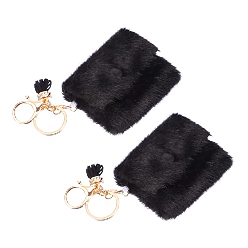 BESTYASH Schlüsselanhänger Kleiner Geldbörse 2stücke Candy Farbe Schlüssel Halter Tasche von BESTYASH