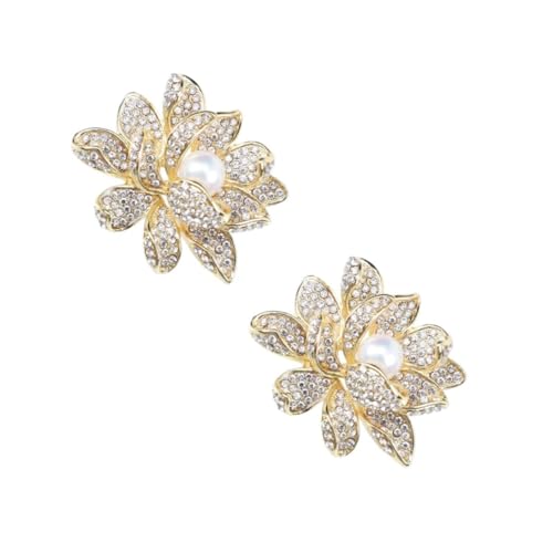 BESTYASH 2St Perlen-Lotus-Brosche kleid für hochzeitsgast Perle Lotus Corsage Blumenbrosche Brosche Bekleidungszubehör modeschmuck goldene Lotus-Abzeichen aus Legierung Lotus-Corsage BESTYASH 2St Perlen-Lotus-Brosche kleid für hochzeitsgast Perle Lotus Corsage Blumenbrosche Brosche Bekleidungszubehör modeschmuck goldene Lotus-Abzeichen aus Legierung Lotus-Corsage von BESTYASH