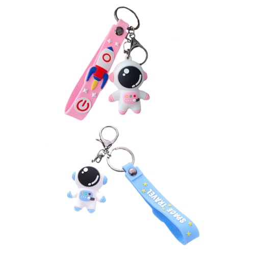 BESTYASH 2stücke Kreativer Cartoon Astronaut Schlüsselanhänger Hochwertige Taschenanhänger Oder Rucksackdeko Für Zu Weihnachten Und Geburtstagen von BESTYASH