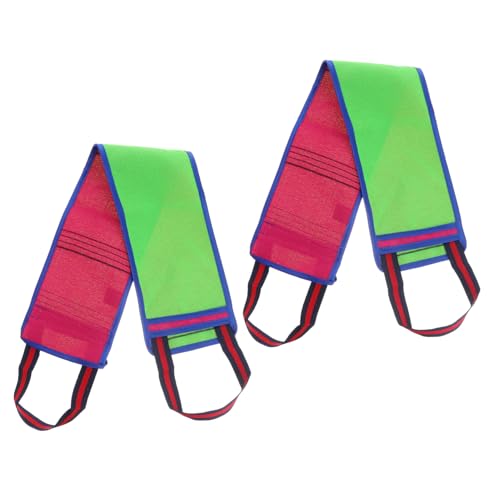 BESTYASH 2Stücke Dusch Und Badehandtuch Exfolierendes Rückenschrubber Handtuch Duschtuch Für Körperpflege Für Peeling Und Reinigung Farben Variieren von BESTYASH