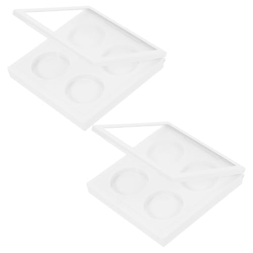 BESTYASH 2stücke Leeres Lidschattenetui Aus Robustem Material Farben Als Lidschattenbox Oder Lippenstiftetui Für Lidschatten Und Puder von BESTYASH