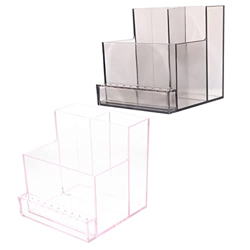 BESTYASH 2Stücke Nagelbohrer Bithalter Organizer für Nagelschleifmaschinen Aufbewahrungssystem für Nagelwerkzeuge und Transparente Speicherbox für Nagelstudio und DIY Projekte von BESTYASH