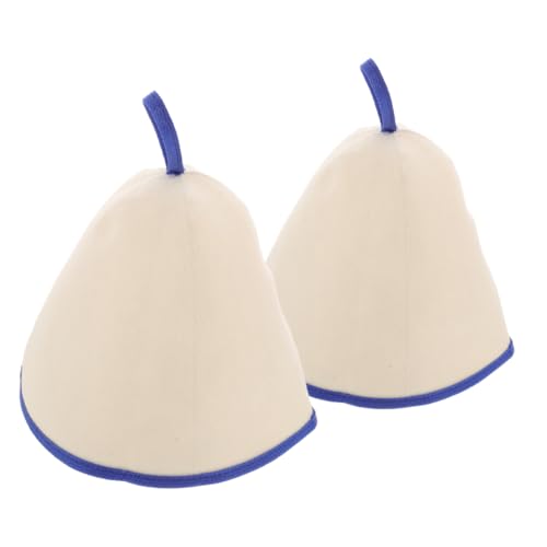 BESTYASH 2pcs Spürte Sauna Mütze Verdickte Woll Sauna Hut Männer Und Frauen BESTYASH 2pcs Spürte Sauna Mütze Verdickte Woll Sauna Hut Männer Und Frauen von BESTYASH