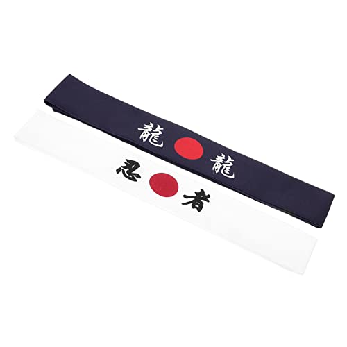 BESTYASH 2st Bushido-kapuze Ihram-kleidung Für Männer Umrah Yoga-stirnbänder Dekoratives Samurai-stirnband Workout-stirnband Outfits Für Männer Stoff Kopfbedeckung Japanischer Stil Fitness von BESTYASH