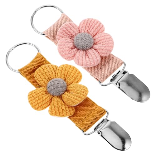 BESTYASH 2stücke Blumen Hut Clip Für Elastische Hut Halterung Für Taschen Und Rucksäcke Sommer Zubehör Für Damen Praktische Clips Für Schals Und Handschuhe von BESTYASH