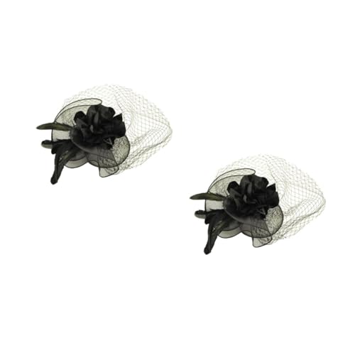 BESTYASH 2stücke Eleganter Fascinator-hut Mit Netzschleier Für Damen Stilvolles Haaraccessoire Für Partys Hochzeiten Und Besondere Anlässe Und Vielseitig Einsetzbar von BESTYASH