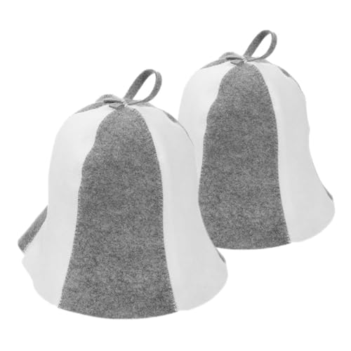 BESTYASH 2stücke Filz-saunahüte Für Damen Und Herren Weiche Bequeme Mütze Für Sauna Dampfbad Und Entspannung Stylischer Und Praktischer Haar Und Wärmeschutz von BESTYASH
