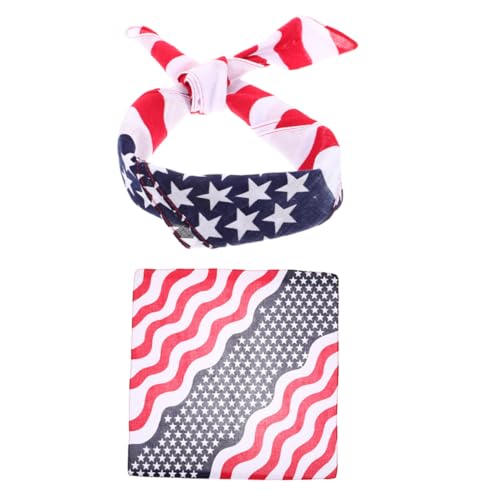 BESTYASH 2stücke Flaggen Kopftuch Für Unabhängigkeitstag Multifunktionale Baumwollbandanas Für Patriotische Feiern Hochzeiten Und von BESTYASH