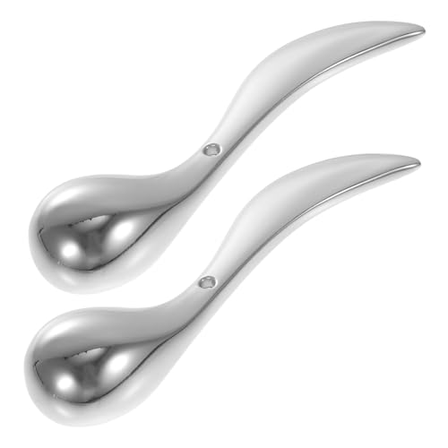 BESTYASH 2stücke Gesicht Creme Löffel Massage Stab Augen Maske Schönheit Lieferung Gesichtscreme Portionierer Massagegerät Augencreme Löffel Augenmassagestab von BESTYASH