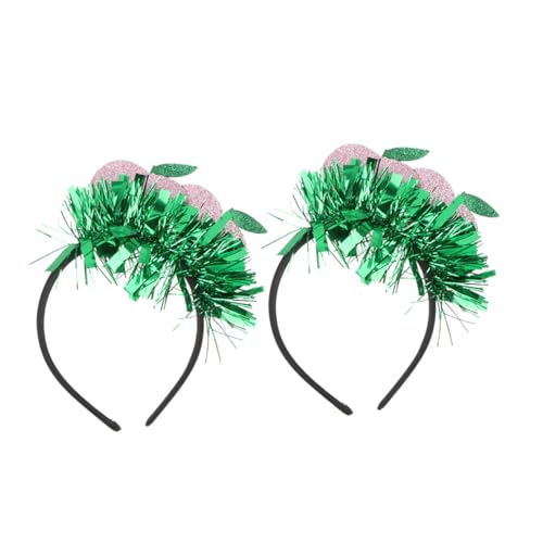 BESTYASH 2stücke Hawaiianisches Obst Stirnband Haaraccessoire Mit Glitzer Für Luau-partys Und Sommerstrandfeiern Süßes Früchte-headpiece Für Mädels Und Festliche Anlässe von BESTYASH