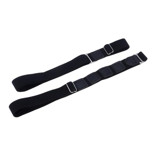 BESTYASH 2stücke Hemdhalter-gürtel Mit Rutschfestem Clip Und Anti-falten-schutz Für Erwachsene Männer Und Frauen Quadratischer Stil Schwarz von BESTYASH