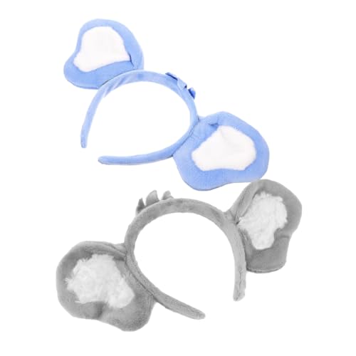 BESTYASH 2stücke Koala-ohr-haarreif Aus Weichem Stoff Süße Tierohr-stirnbänder Flauschiges Stirnband Für Party Und Festival Passend Für Erwachsene von BESTYASH