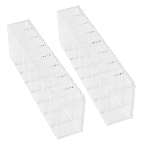 BESTYASH 2stücke Lidschattenpalettenhalter Mit Unterteilungen Für Make-up-organizer Kosmetik-aufbewahrungsbox Geteilte Lagerung Für Lidschattenpaletten Und Andere Kosmetika von BESTYASH