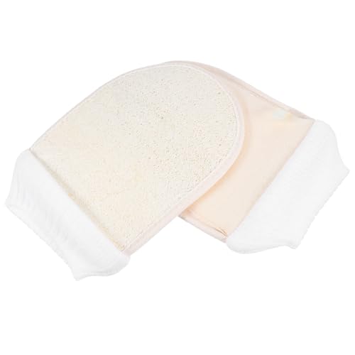 BESTYASH 2stücke Loufa Peeling-handschuhe Für Körperpeeling Entferner Abgestorbener Hautzellen Badehandschuhe Für Männer Und Frauen Wiederverwendbar Und Einfach Zu Reinigen von BESTYASH