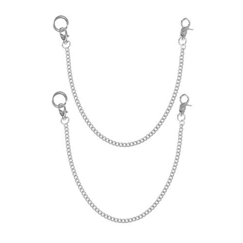 BESTYASH 2stücke Metall-Pants Chains Tragbare Jeans Ketten Für Geldbörsen Langlebige Und Stilvolle Accessoires Für Männer Und Frauen Für Partys Und Alltag von BESTYASH