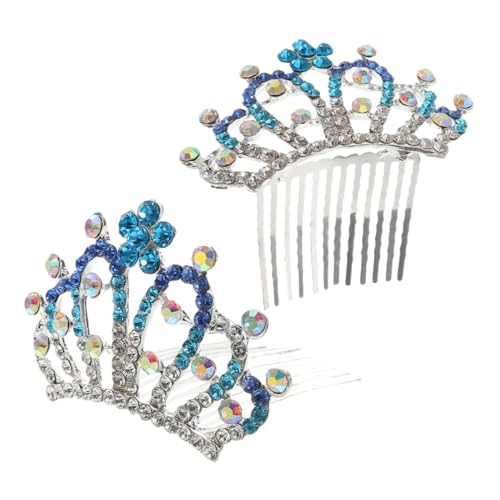 BESTYASH 2stücke Mini-tiara Strass-haar-kamm Kronenschmuck Für Frauen Hochzeit Party Kopfschmuck-accessoire BESTYASH 2stücke Mini-tiara Strass-haar-kamm Kronenschmuck Für Frauen Hochzeit Party Kopfschmuck-accessoire von BESTYASH