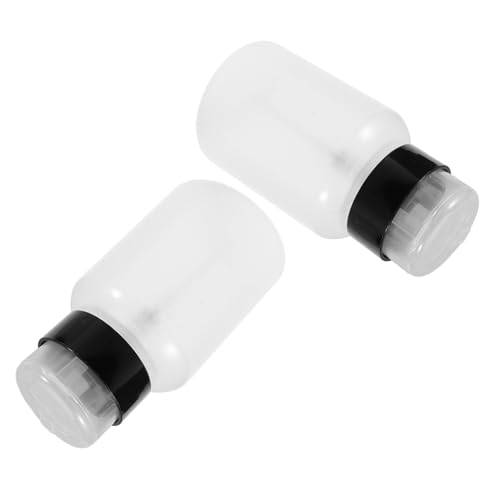 BESTYASH 2stücke Nachfüllbare Druckpumpenflasche Für Flüssigkeiten Für Nagellackentferner Make-up Entferner Reinigungsmittel Robuste Wiederverwendbare Kunststoffspender Mit Klarem von BESTYASH