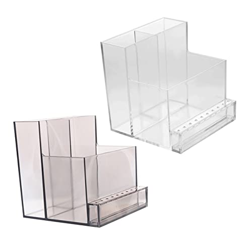 BESTYASH 2stücke Nagelbohrer-halter Transparenter Organizer Für Nagelwerkzeuge Bits Aufbewahrungsbox Mit Einfacher Struktur Für Nagelpflege Und Zuhause von BESTYASH