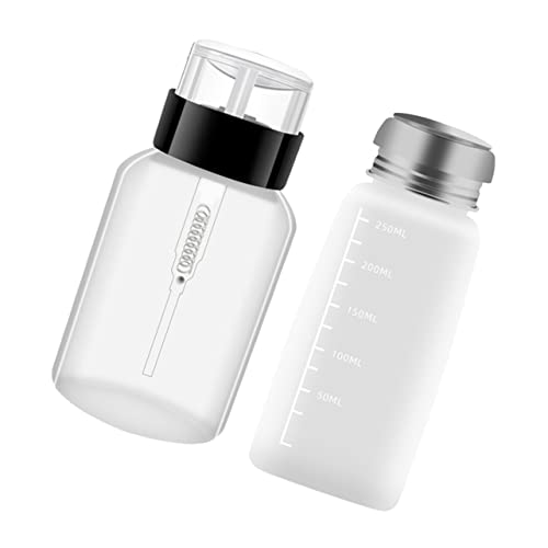 BESTYASH 2stücke Nagellackentferner Flasche Druckspender Flaschen Für Salon Für Flüssigkeiten Wie Nagellack Und Makeup Entferner Praktisches Design Und Metallisch von BESTYASH