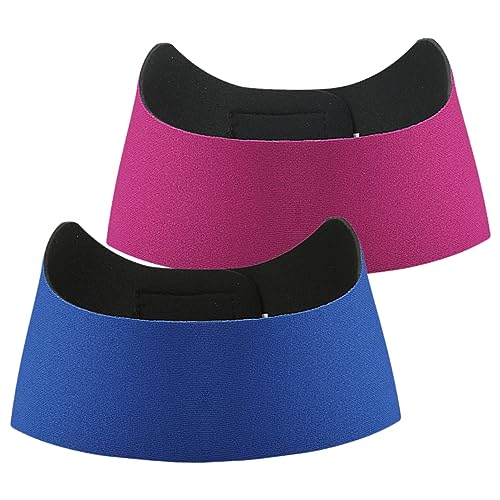 BESTYASH 2stücke Schwimmstirnband Mit Ohrabdeckung Aus Neopren Verstellbar Für Schwimmen Baden Und Duschen Geeignet Für Männer Und Frauen von BESTYASH