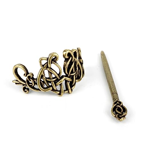 BESTYASH 2stücke Vintage Retro Haarclips Kreative Haarnadeln Im Wikinger-stil Aus Bronze Für Damen Und Mädchen Eleganter Haarschmuck Für Anlässe von BESTYASH