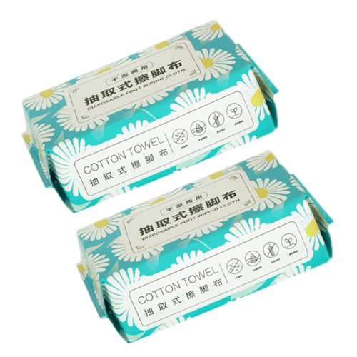 BESTYASH 2taschen Beutel Einweg-fußtücher Wasserabsorbierende Fußtücher Multifunktionale Spa-handtücher Praktische Bequeme Reinigungstücher von BESTYASH