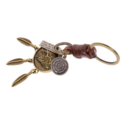 BESTYASH 3 STK Adler Schlüsselanhänger Herrenanhänger hängendes Kunsthandwerk Weihnachts anhänger Handmade anhänger Herren Portemonnaie Brieftasche Schlüsselanhänger mit Adlerprägung von BESTYASH