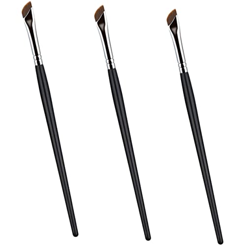 BESTYASH 3stücke Eyeliner-pinsel Concealer-pinsel Und Flacher Lidschattenpinsel Augenbrauen Make-up-tool Mit Abgewinkelter Form Für Präzisionsanwendung Geeignet Für Unterwegs Hause von BESTYASH