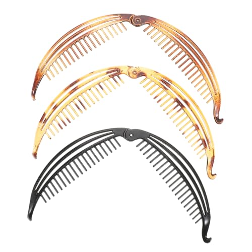 BESTYASH 3 Stück Bananen Haarnadeln Kleiderstangenhalterung Tier Lesezeichen Retro Lesezeichen Baskenmütze Bananenclip Aufkleber Vorrichtung Bühnenlampe Marine Lesezeichen von BESTYASH