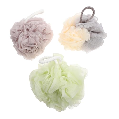 BESTYASH 3 Stück Dusch Und Körperwäscher Geschmeidiger Badeschrubber Rückenschrubber Hängendes Design Badezubehör Für Männer Und Frauen Sanfte Reinigung Gemischte Farben von BESTYASH