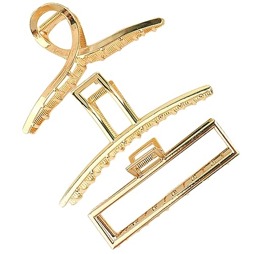 BESTYASH 3 Stück Große Haarklammern für Damen Rutschfeste Haarspangen aus Strapazierfähigem Material für Dickes und Langes Haar Eleganter Designs von BESTYASH