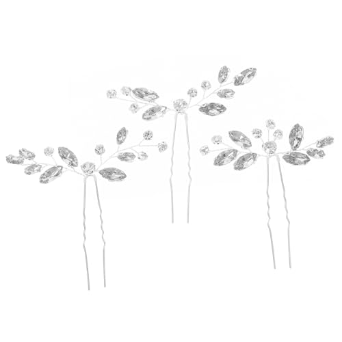 BESTYASH 3 Stück Haarschmuck für die Braut Zu Braut- Haarnadel funkeln Barrettes Haardekoration Strasshaarstifte Stift für Haare Haarschmuck für Frauen Braut Haarspangen Strasssteine Weiß BESTYASH 3 Stück Haarschmuck für die Braut Zu Braut- Haarnadel funkeln Barrettes Haardekoration Strasshaarstifte Stift für Haare Haarschmuck für Frauen Braut Haarspangen Strasssteine Weiß von BESTYASH