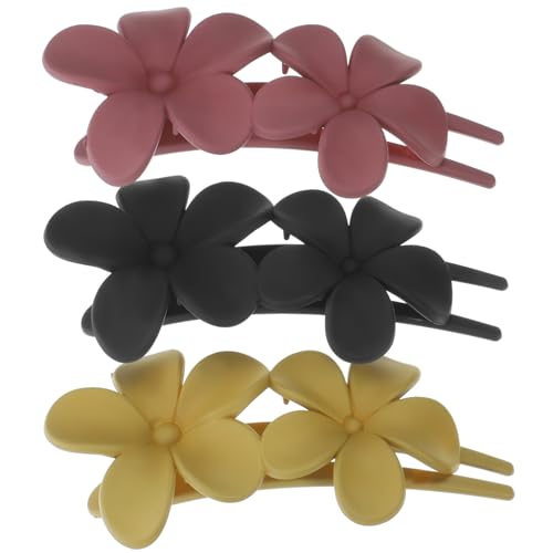 BESTYASH 3 Stück Hochsteckfrisuren Haarklammern Haarspangen Für Damen Blumen- Mini-haarspangen Clips Alligator-haarspangen Für Frauen Lockig Haarspangen Schnappen Styling Stk von BESTYASH