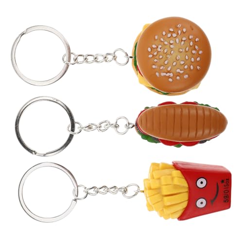 BESTYASH 3stücke Imitation Food Schlüsselanhänger Hamburger Hot Dog Und Pommes Frites Lustige Fast Food Für Taschen Und Mehr Spielzeug Dekoration Für Frauen BESTYASH 3stücke Imitation Food Schlüsselanhänger Hamburger Hot Dog Und Pommes Frites Lustige Fast Food Für Taschen Und Mehr Spielzeug Dekoration Für Frauen von BESTYASH