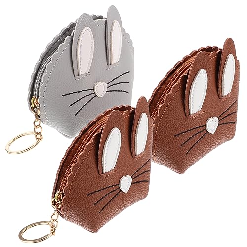 BESTYASH 3stücke Kaninchen Geldbörse Im Süße Pu Münztasche Mit Hasenohren Für Schlüssel Und Kleingeld Begleiter Für Party Shopping Und Reisen Für Kleine Accessoires Und von BESTYASH