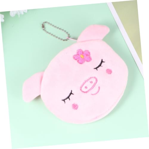 BESTYASH 3 Stück Kleines Plüsch Portemonnaie mit Reißverschluss Weiche Kuschelige Münztasche und Schlüsseltasche für Mädchen Schlankes Leichtes Geldbeutel für Alltag Schule und Reisen von BESTYASH