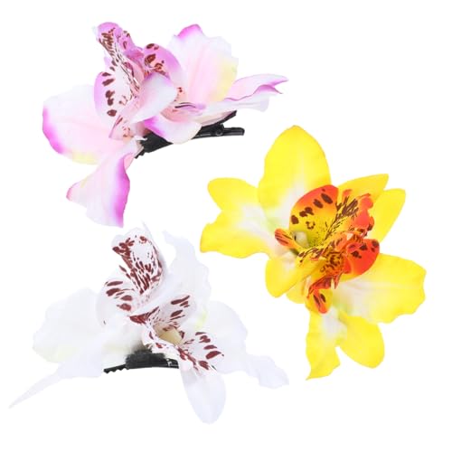 BESTYASH 3stücke Blumen Haarspangen Für Mädchen Kleine Haarschmuck Kawaii Blumenhaarspangen Haarspangen Für Kleine Mädchen Süßer Haarschmuck von BESTYASH