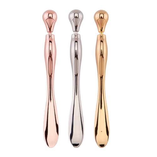 BESTYASH 3 Stück Teiliges Augenpflege Metallischer Gesichtscreme Löffel mit Ergonomischem Design für Sanfte Massage und Präzise Anwendung für Tägliche Hautpflege von BESTYASH