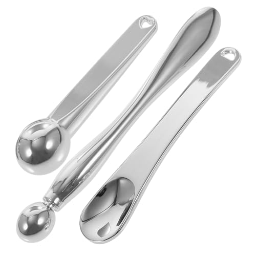 BESTYASH 3 Stück Teiliges Beauty Augencreme Löffel aus Zinklegierung Massage stick zur Gesichtspflege Fördert Durchblutung Augenringe und Schwellungen Praktisch für Make up Zufällige Farbe von BESTYASH