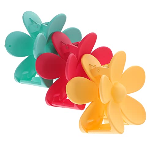 BESTYASH 3 Stück Teiliges Blumenklemmen für Haare Dekorative Haarklammern Stilvolle Haaraccessoires für und Mädchen Flexible und Haltbare Haarklammern Pfauenblau und Hellgelb von BESTYASH