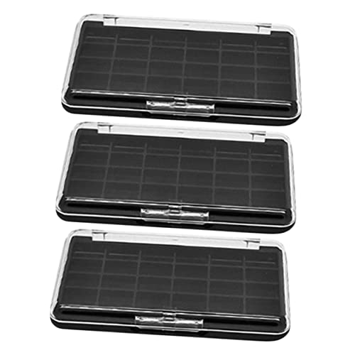 BESTYASH 3 Stück Teiliges Leeres Make Up Tablett Lidschattenbox für DIY Blush und Puder Tragbar mit Fächern für Aufbewahrung von Kosmetik für Unterwegs Besseren Organisation von BESTYASH
