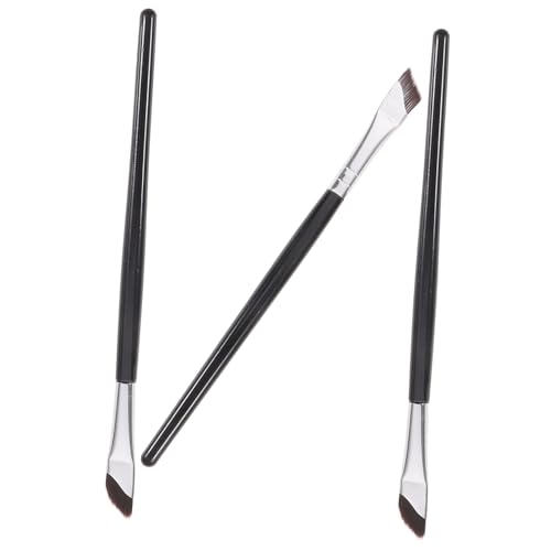 BESTYASH 3 Stück Teiliges Set Feiner Schräger Eyeliner Pinsel für Präzise Make Up Anwendungen für Lidschatten und Eyeliner Leicht und Tragbar für Looks von BESTYASH