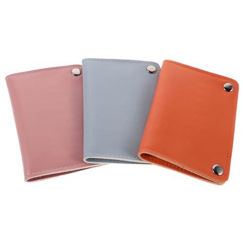 BESTYASH 3 Stück Tragbare Maniküre Bohrer Aufbewahrungstasche mit Schnappverschluss Organizer für Nagelbohrer Klare Anzeige Leicht Zugänglich Farben Blau Orange Schutz für Nageltechnik von BESTYASH