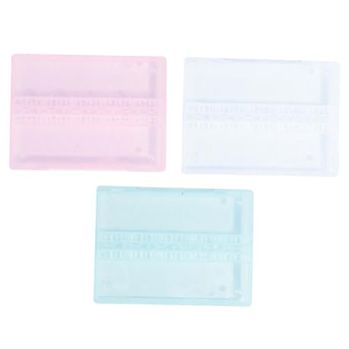 BESTYASH 3 Teilige Schleifkopf Aufbewahrungsbox Maniküre Set Nagelbohrer Nagelbit Halter Mit Deckel Aufbewahrungskoffer Für Handnagelbits Bohrer Organizer Kleine Nagelbits Maniküre von BESTYASH