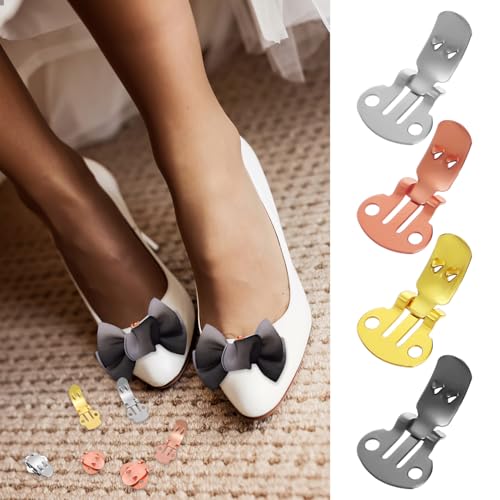 BESTYASH 36 Stück Teiliges Metall Schuhclips Flach Glatt Abnehmbare Schuhschnallen Vielseitig für DIY Schuh Haaraccessoires Sichere Oberfläche für Herren und Damen von BESTYASH